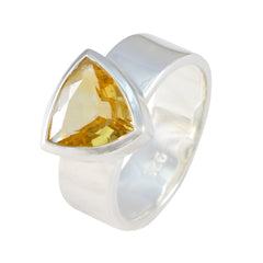 Teresa Signet Yellow Solitaire Band