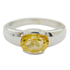 Layla Romantic Yellow Solitaire Ring Citrine Yellow