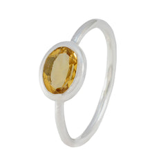 Angel Romantic Yellow Solitaire Ring
