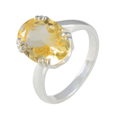 Katharina Contemporary Yellow Solitaire Ring