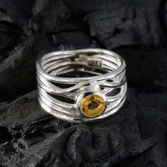 Priya Rope-Wire Yellow Solitaire Band