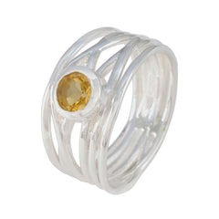 Priya Rope-Wire Yellow Solitaire Band