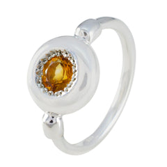 Ayaka Glamorous Yellow Solitaire Ring