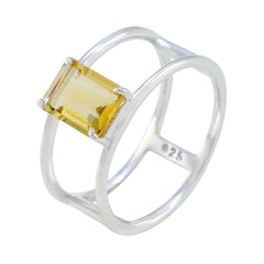Xiu Geometric Yellow Solitaire Band