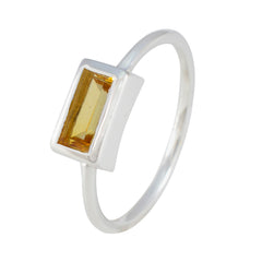 Jia Contemporary Yellow Solitaire Ring