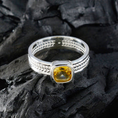 Luna Rope-Wire Yellow Solitaire Band
