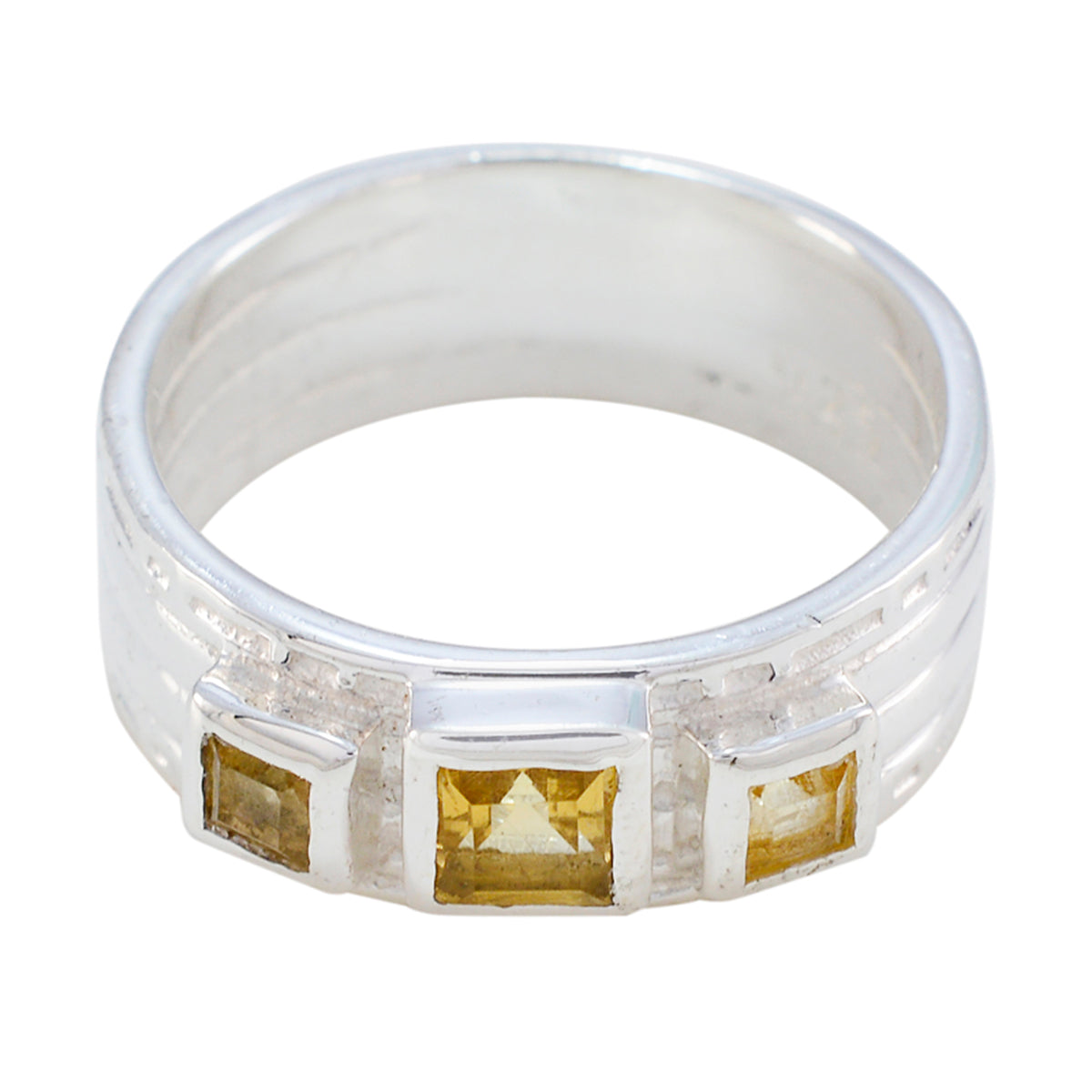 Layla Boho Yellow Trilogy Band Citrine Yellow