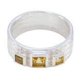 Layla Boho Yellow Trilogy Band Citrine Yellow