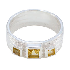 Layla Boho Yellow Trilogy Band Citrine Yellow