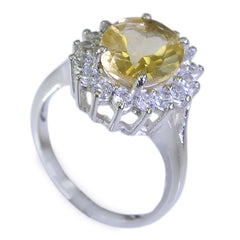 Angeles Yellow Gemstone Halo Ring with Sparkling Diamonds