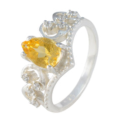 Olivia Luxurious Yellow Halo Ring