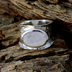 Anna Oversized White Solitaire Band