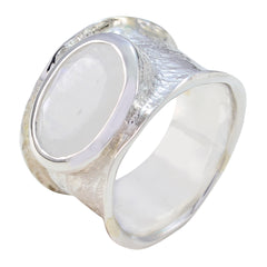 Anna Oversized White Solitaire Band