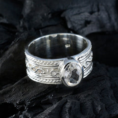 Siti Twist White Solitaire Band