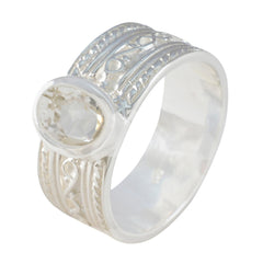 Siti Twist White Solitaire Band