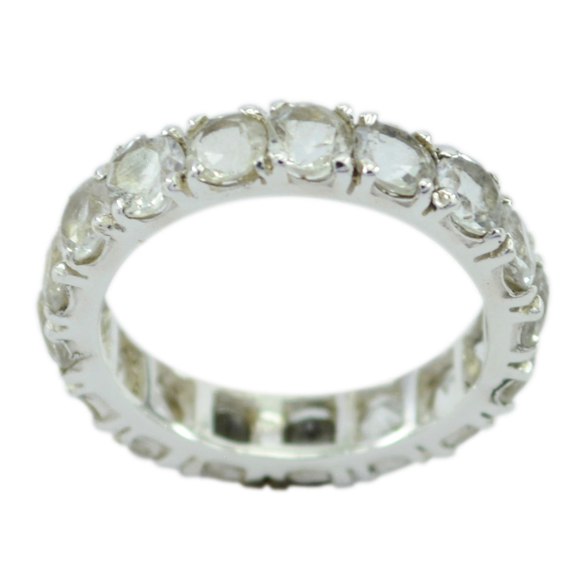 Rina Eternity White multiple Band Crystal Quartz White