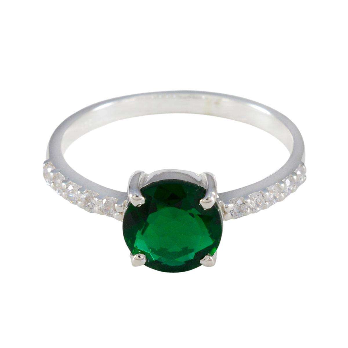 Daniela Sophisticated Green multiple Ring Emerald CZ Green
