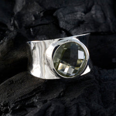 Eliza Armor Light Green Solitaire Band