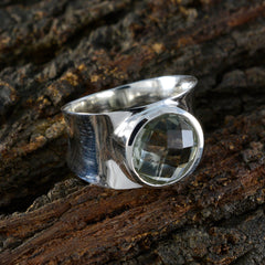 Eliza Armor Light Green Solitaire Band