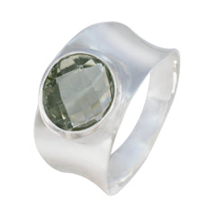 Eliza Armor Light Green Solitaire Band