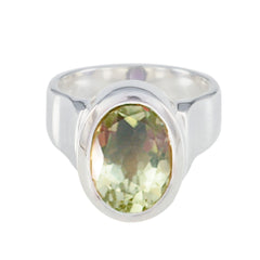 Lucy Heritage Light Green Solitaire Ring Green Amethyst Green