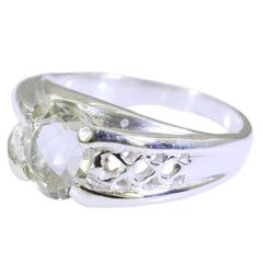 Joaquina Filigree Light Green Solitaire Ring