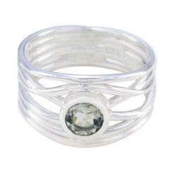 Daniela Rope-Wire Light Green Solitaire Band Green Amethyst Green