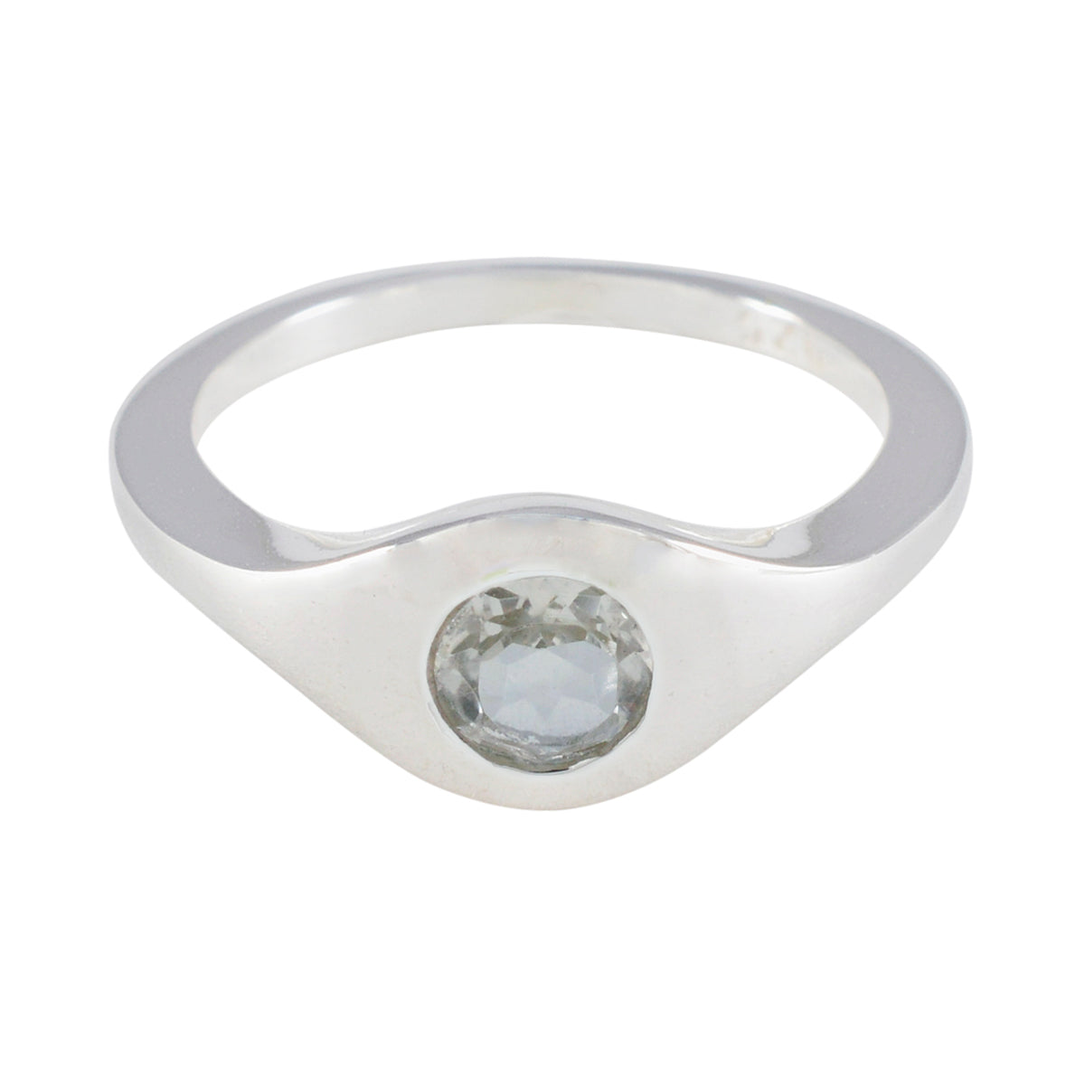 Natcha Glamorous Light Green Solitaire Ring Green Amethyst Green