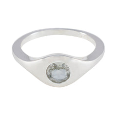 Natcha Glamorous Light Green Solitaire Ring Green Amethyst Green