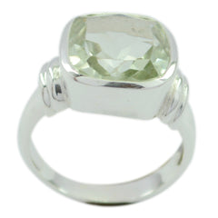 Leah Signet Light Green Solitaire Ring