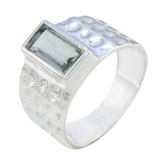 Isla Signet Light Green Solitaire Ring