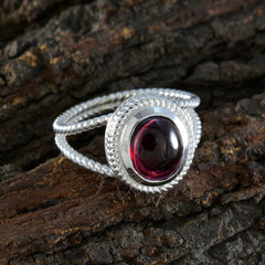 Isabella Rope-Wire Red Solitaire Ring