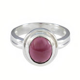 Kristine Sophisticated Red Solitaire Ring Garnet Red