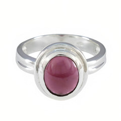 Kristine Sophisticated Red Solitaire Ring Garnet Red