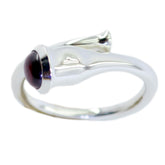 Katarina Glamorous Red Solitaire Ring Garnet Red