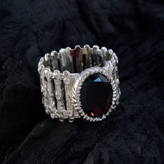 Camila Armor Red Solitaire Band