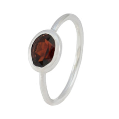 Isla Red Solitaire Ring with Elegant Gemstone