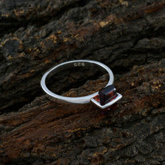 Aiko Contemporary Red Solitaire Ring