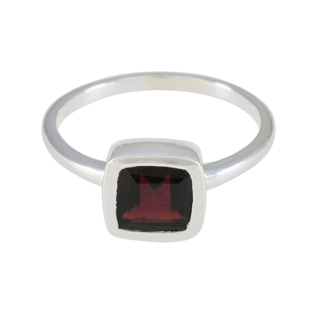 Liyana Glamorous Red Solitaire Ring Garnet Red