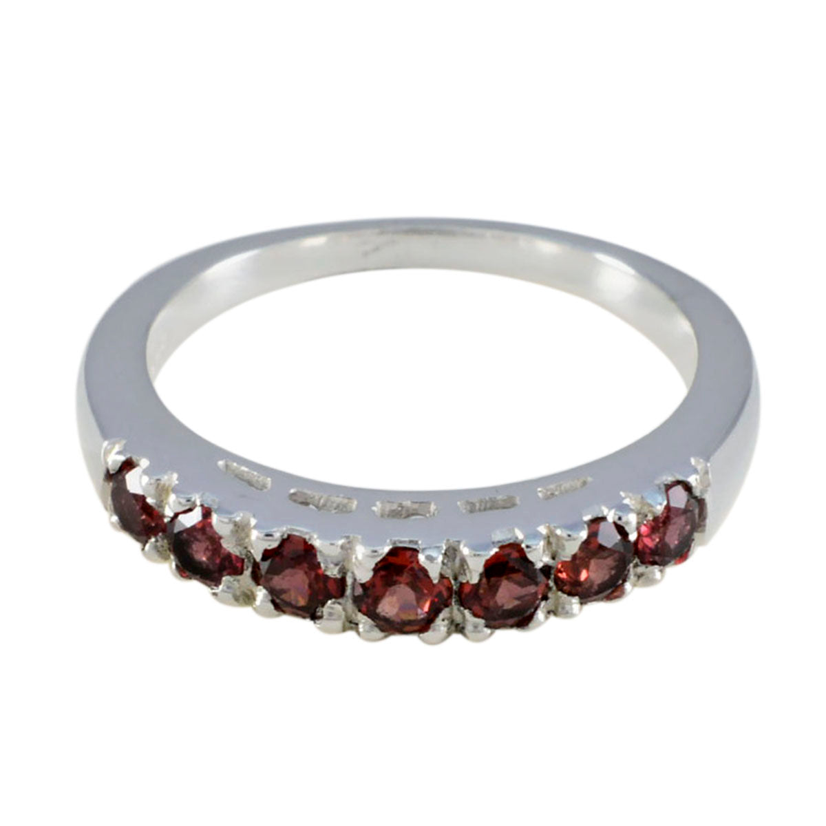 Sophia Retro Red multiple Band Garnet Red