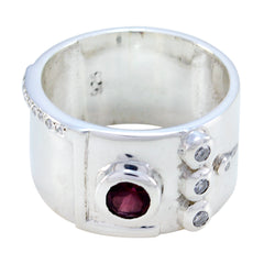 Natcha Abstract Red quarter Band Garnet Red