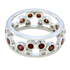 Lorena Eternity Red multiple Band Garnet Red
