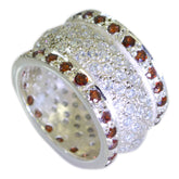 Penelope Eternity Red multiple Band Garnet Red