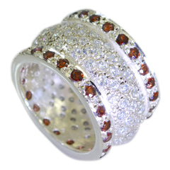 Penelope Eternity Red multiple Band Garnet Red