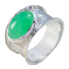 Audrey Oversized Green Solitaire Band Green Onyx Green