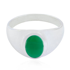 Angel Trendy Green Solitaire Ring Green Onyx Green