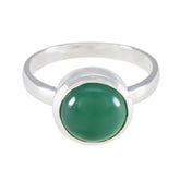 Agustina Abstract Green Solitaire Ring Green Onyx Green