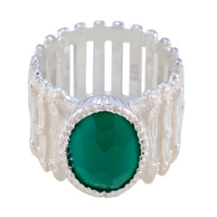 Carla Armor Green Solitaire Band Green Onyx Green