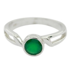 Soo-jin Romantic Green Solitaire Ring Green Onyx Green