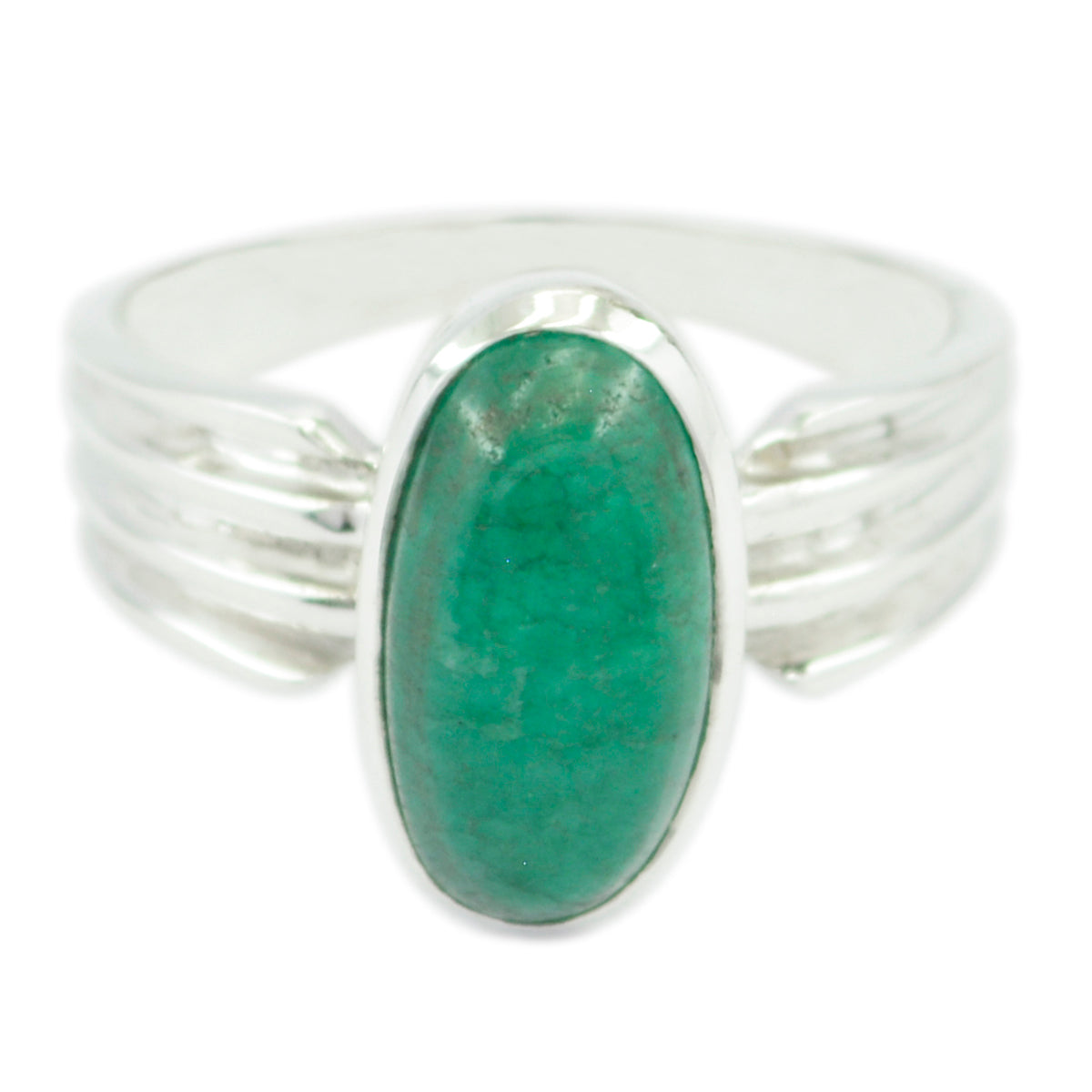 Siti Heritage Green Solitaire Ring Indian Emerald Green